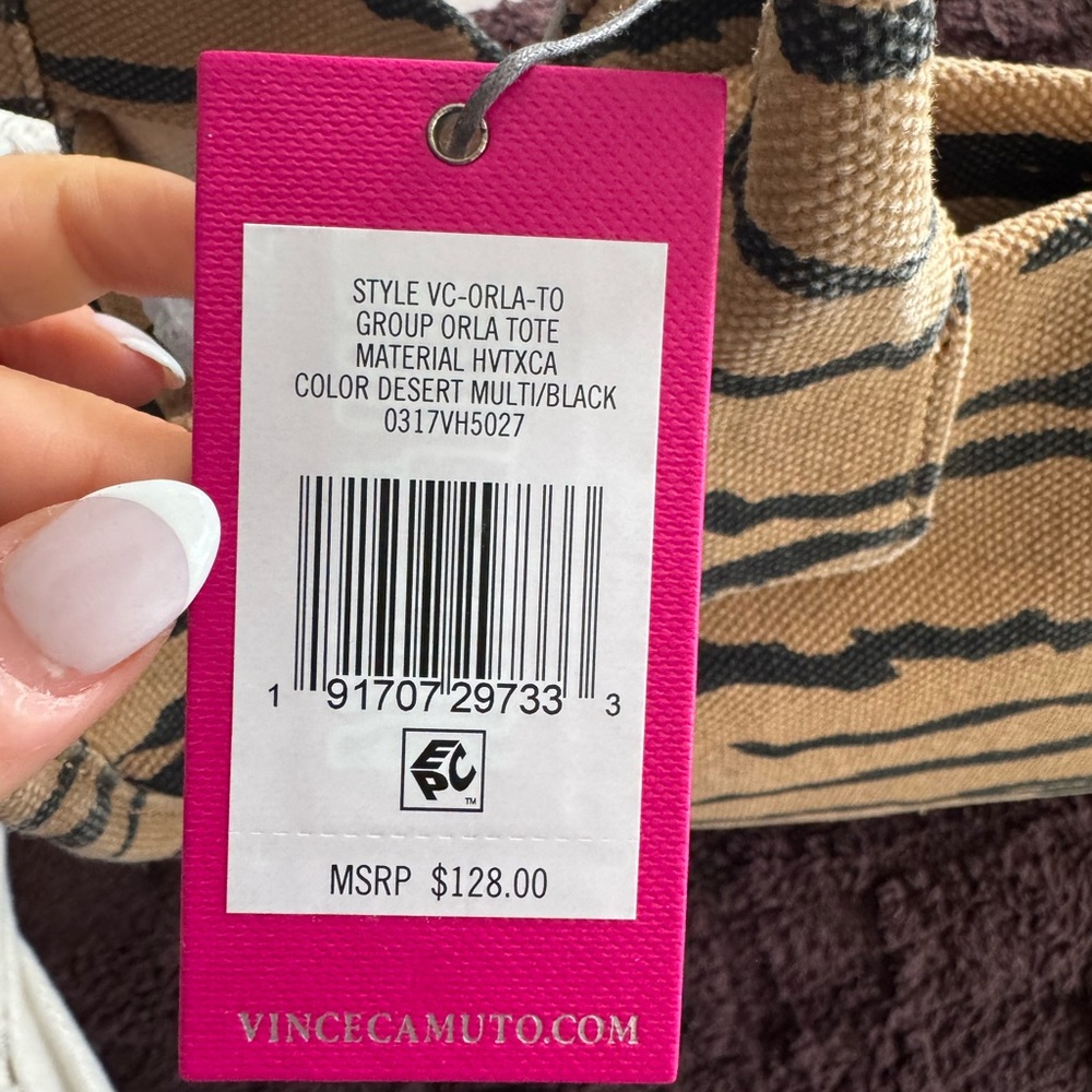 Vince Camuto Orla Tote in Desert Multi and Black